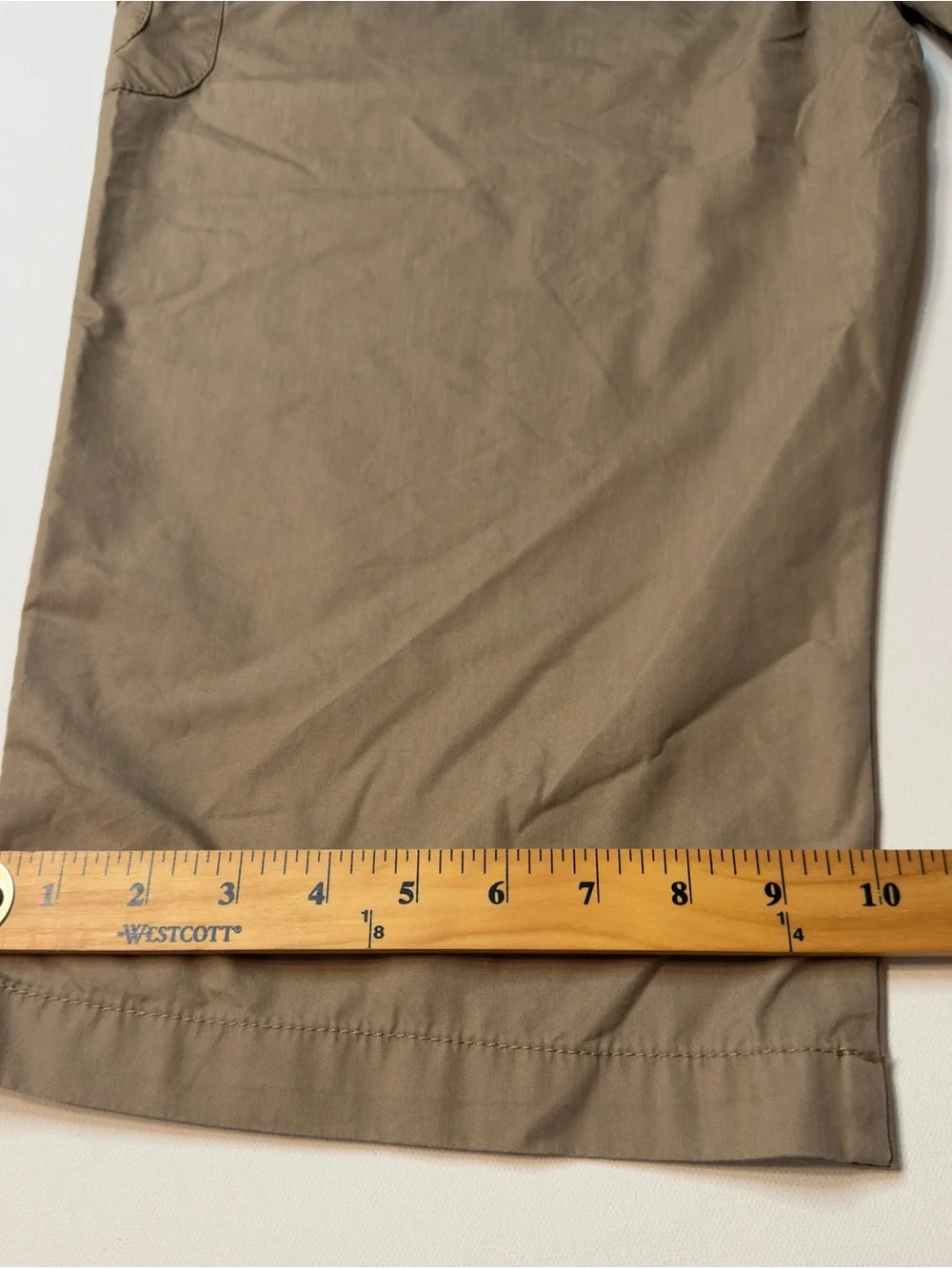 NWT Women's Gloria Vanderbilt Cargo Capri Pants in Khaki Size 16/19" Inseam - Picture 11 of 11